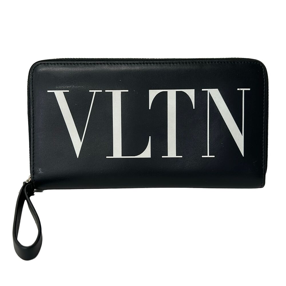 Valentino Garavani Long Wallet Black White